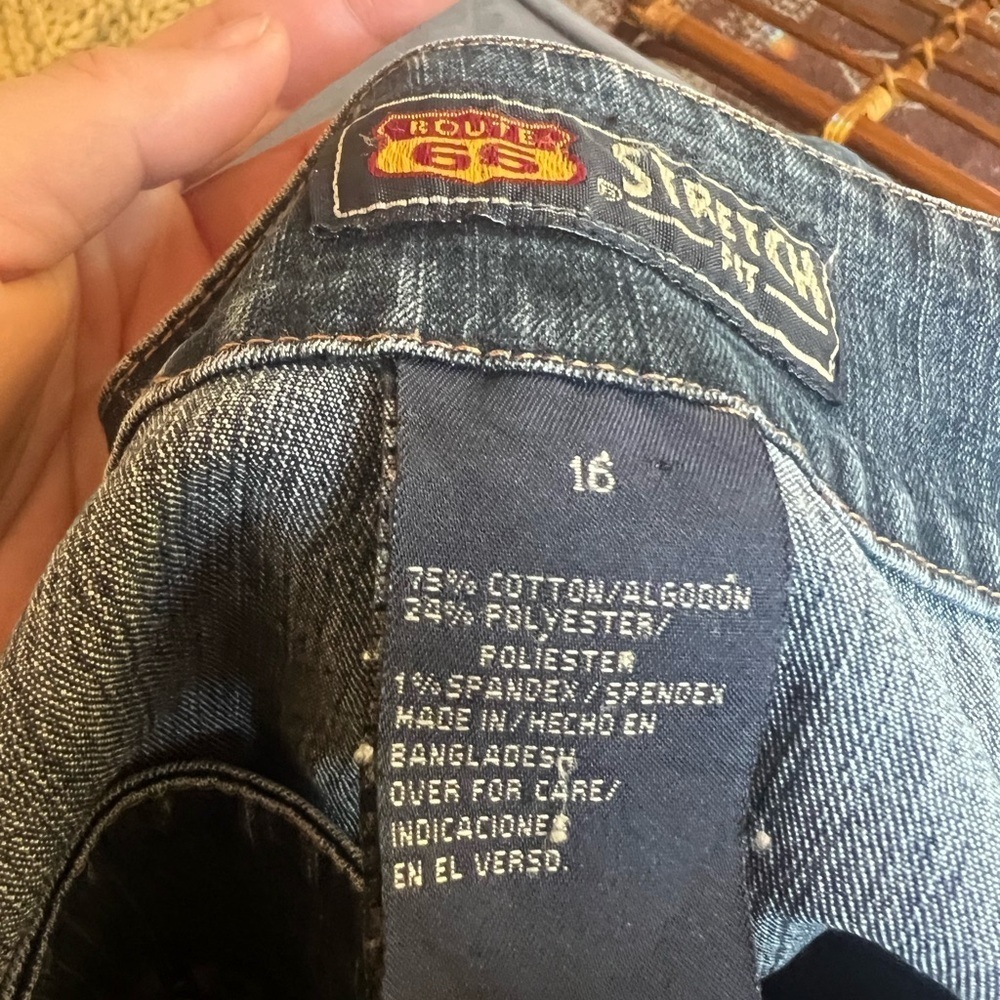 Route 66 Denim Mini Skirt - Picture 2 of 4